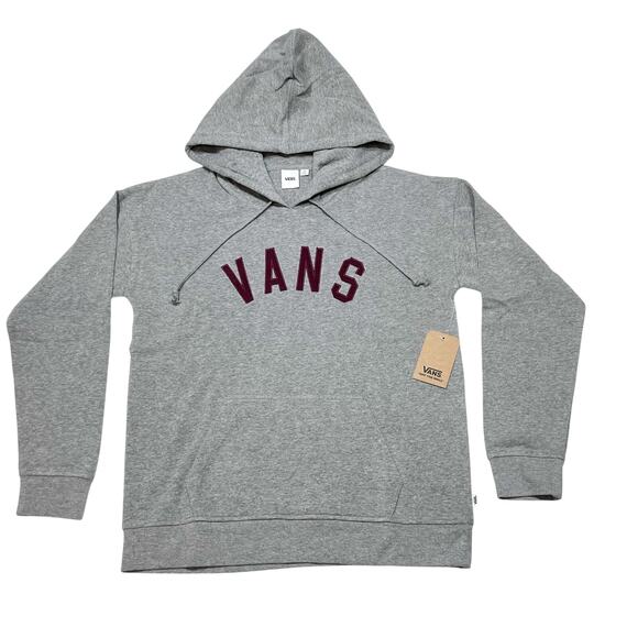 Vans Off The Wall Classic Hoodie Pullover Men Small Gray Sweater Sweatshirt New - Picture 1 of 5
